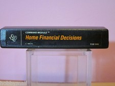 Texas Instruments TI99/A4 Home Financial Decisions