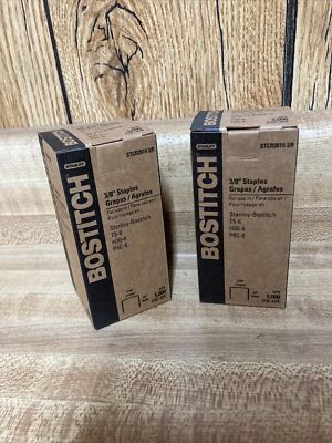 2 Pack Bostitch STCR26193/8 3/8'' Staples 5000ct Each New