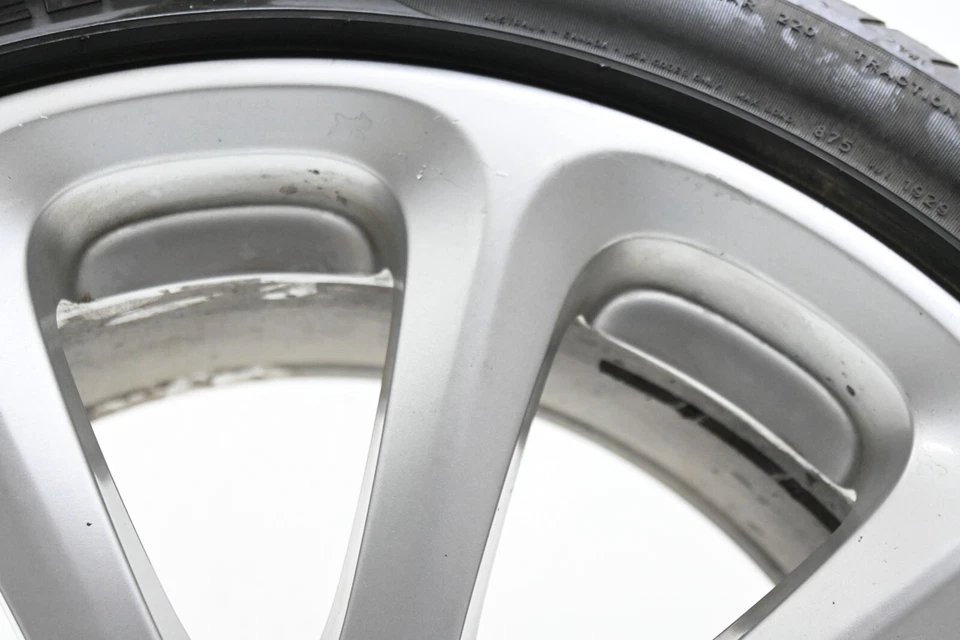 ⭐ 03-12 Maserati Quattroporte 19" Rear 9 Spoke Rim Wheel Tire Silver Oem - Image 3 of 4