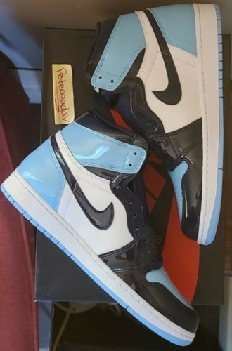 Air Jordan 1 Retro High OG Blue Chill UNC Größe 10,5 W 9 M Brandneu  - Bild 6 von 11