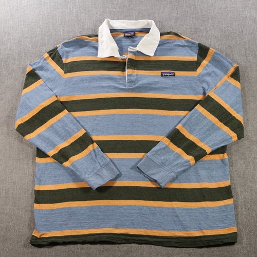 Patagonia Shirt Mens XXL Lightweight Rugby Striped Pullover Hipster 53860