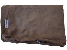 Brown Suede Super Comfortable Durable Pet Dog Bed Cover S Med 36"x29" Flat Style