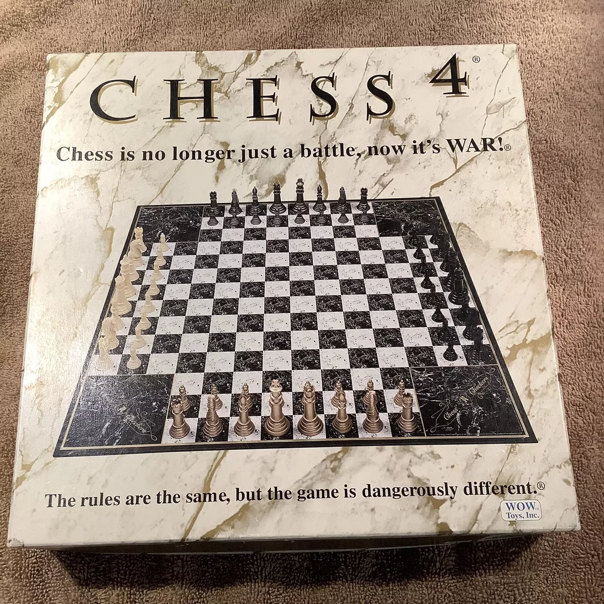 Chess 4 Player Board Game Set Item #19951 Wow Toys 100% Complete