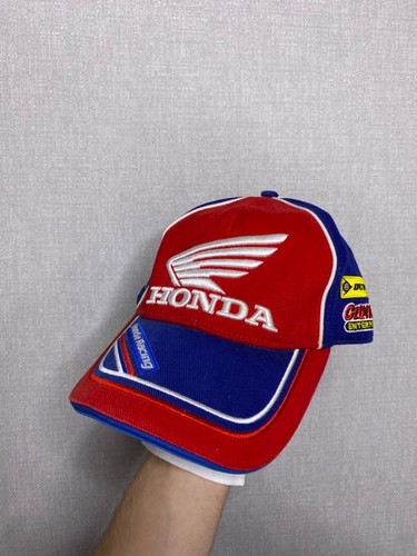 Honda Racing Vintage Embroidered Logo Cap Hat One Size Motul Dunlop Acropovic