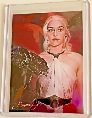 DAENERYS TARGARYEN 2020 Edward Vela #3 Limited Edition Sketch Art Card #22 of 50