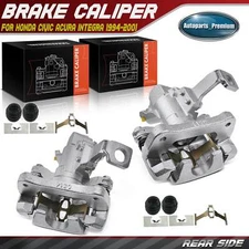 2x Disc Brake Caliper w/ Bracket for Honda Civic Acura Integra Rear Left & Right