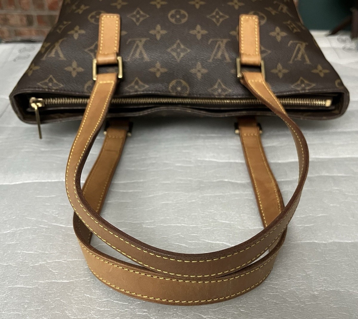 Louis Vuitton LV Monogram Canvas CABAS PIANO Handbag Tote Bag