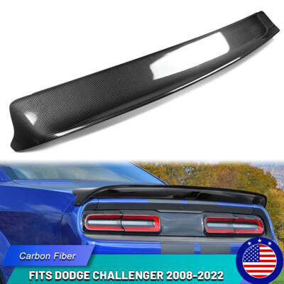 For 2008-2022 Dodge Challenger Hellcat Redeye Trunk Spoiler Wing Carbon Fiber