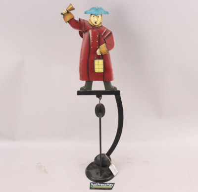2004 AM Sky Hook Metal Balancing Toy Town Crier Ringing Bell 21''