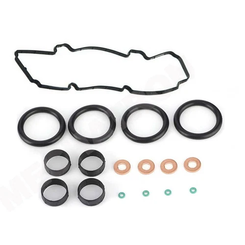 FOR FORD FUSION FIESTA 1.4 TDCi FUEL INJECTOR SEAL KIT WITH ROCKER COVER GASKET - Picture 3 of 10