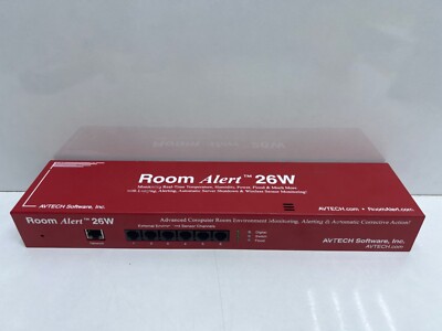 AVTECH Raum Alarm 26W Fortgeschrittene Computer Umgebung Monitroning Alarmierung
