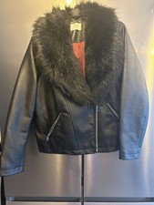 Ladies Faux Leather Jacket Papaya, Size 20 Good Con Hardly Worn