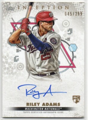 Riley Adams 2022 Topps Inception Rookie and Emerging Stars Autographs 045/299 RC