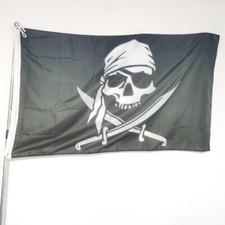 Pirate Skull Flag 3x5 FT One Eye Jolly Roger Outdoor Decoration Polyester Banner