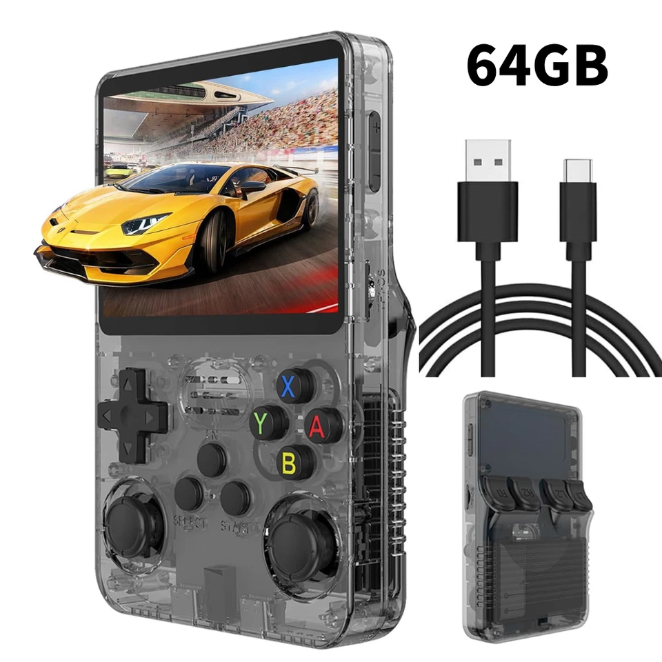 R36S Handheld Game Console 3.5 Inch IPS Screen Open Source System Retro Handheld