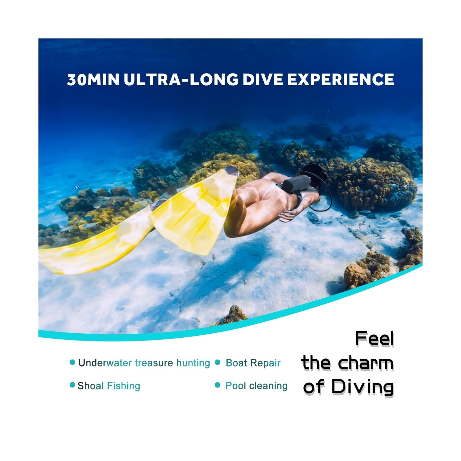 Scuba Tank up to 30mins Diving time,1.9L Portable Diving Tank Set Suitable Wi...