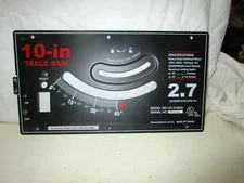 Sears 10inch table saw front panel, Model 137.218250
