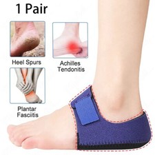 Heel Protector Cushion Cups Pads Plantar Fasciitis Arch Support Wrap Foot Brace