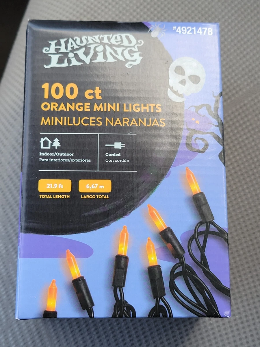 Halloween Orange 100 Count Plug-in String Lights