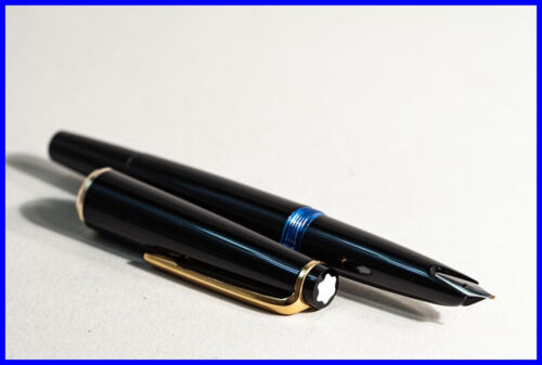 Beautiful 1963 MONTBLANC No. 31 Piston Filler with Medium Steel Intarsia Nib