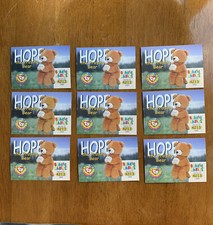 9x TY Beanie Babies Cards Series 2 Common - HOPE the Praying Bear - Pray Bear c6