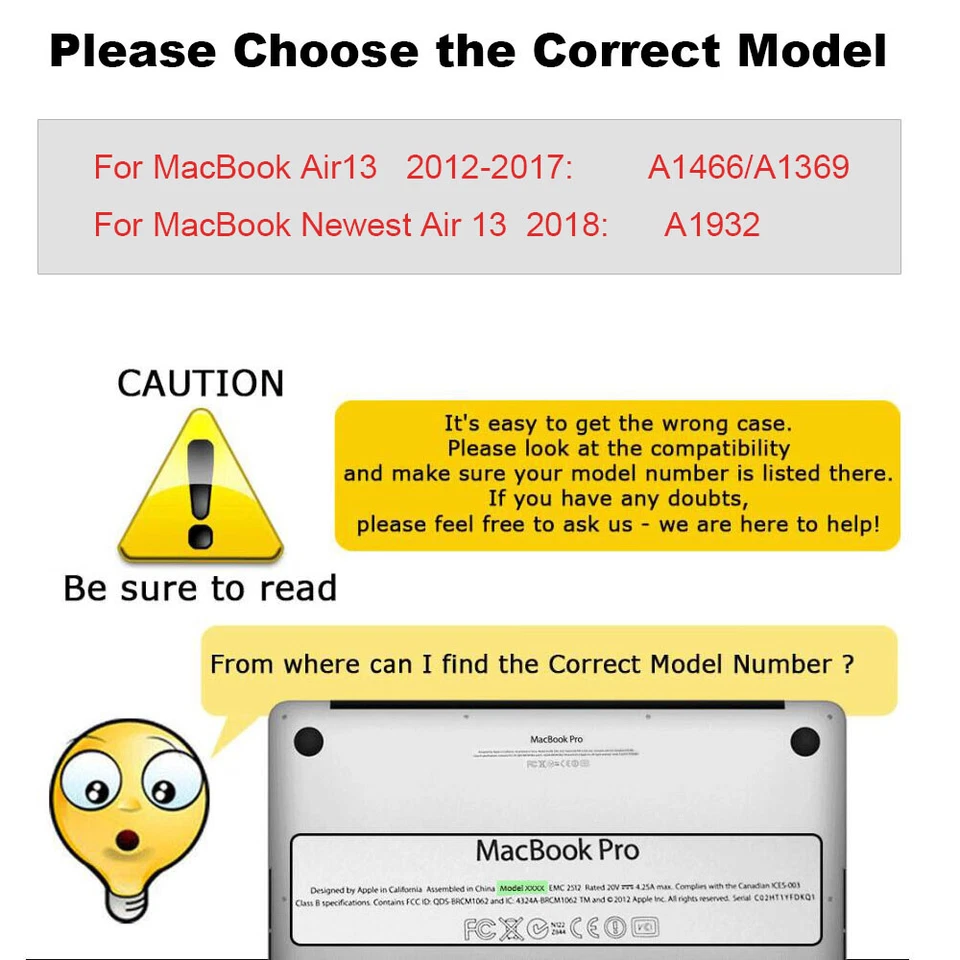 Mosiso Macbook Air 13 inch Hard Cover Case +Keyboard Cover+Screen Skin - Image 2 of 4