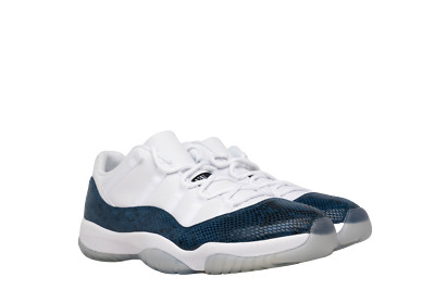 blue and white snakeskin 11s