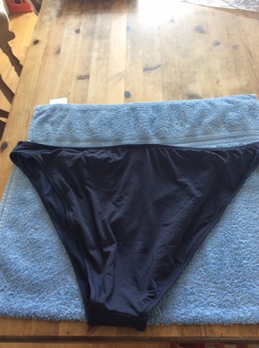 FIGLEAVES CURVE Womans Bikini Bottoms Blue Rose/gold Detail Size 16 Bnwt - Picture 10 of 11
