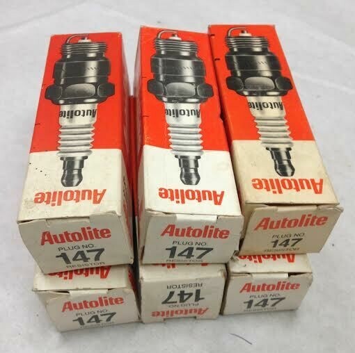 NOS Autolite 147 Cross Reference Motorcraft ARF8 Set of 6 Made in USA