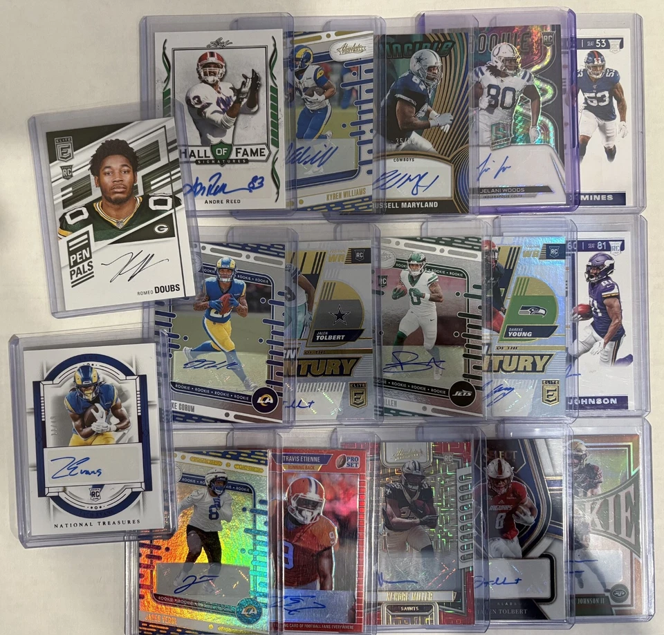 NFL Football 12 Card Mystery Hot pack 2 Autos + 10 Inserts 🔥🔥  No Base Cards - Image 4 of 4