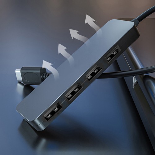 USB 2. 0 Hub USB Hub Data Dock Portable Data Hub 4 Port USB Hub - Photo 12/12