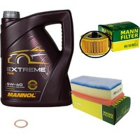 Mann Inspektionspaket 5 L Mannol Extreme 5W-40 FüR Dacia Sandero II Logan MCV