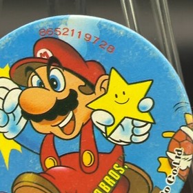 Mario Big Star Menko Super Mario Bros Famicom Card Nintendo 1985 NES Japanese