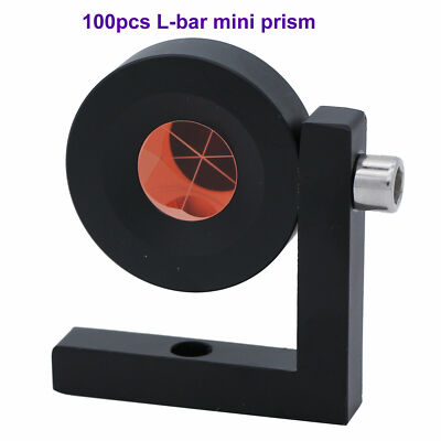 100PCS 90 degree type mini prism for total station GMP104 L bar Stainless screw