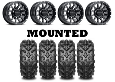 Kit 4 Interco Swamp Lite 28x9-14/28x11-14 on Raceline Trophy Matte Black POL