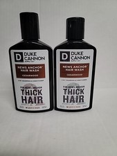  2 Duke Cannon NEWS ANCHOR Hair Wash Shampoo  Conditioner CEDARWOOD Thick Hair