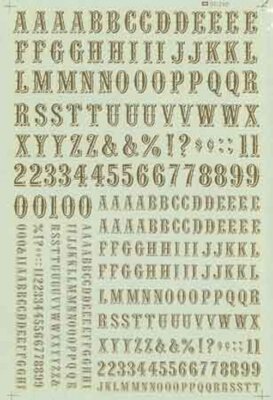 Microscale Decals - HO - USA RR - Alphabet - Graffiti - Emergency Veh - Stripes