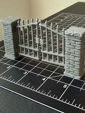 HO Scale Stone Garden Wall GATE  (HIGH DETAIL...