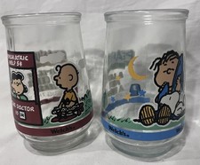 Welchs Peanuts Jelly Jar  Glasses - Charlie B...