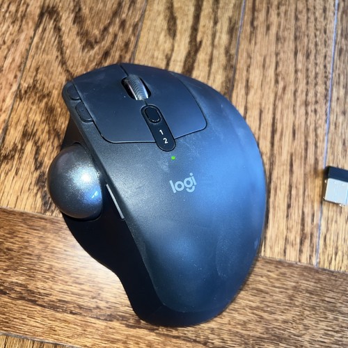 Logitech MX Ergo Plus Wireless Trackball Mouse With Dongle & Base Plate - Works - Bild 3 von 3