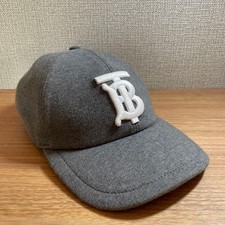 Authentic Burberry Baseball Cap L Gray Men Hat Accessory Original Collection