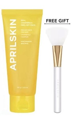 APRILSKIN Real Calendula Peel Off Pack Mask 100g/3.52oz Face Scrub Exfoliators