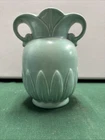 Red Wing Pottery Lotus Vase 930 Double Handle Ceramic Urn 1930 Foam Green Matte