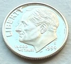 1999-S Roosevelt 90% SILVER Proof Dime ~  (MS) Condition ~ Gem DCAM