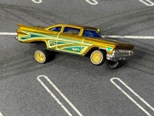 Custom Hot Wheels 59 Impala Gold Zamac Adjustable Base Gold Daytons White Walls Custom Hot Wheels 59 Impala Gold Zamac Adjustable Base Gold Daytons White Walls