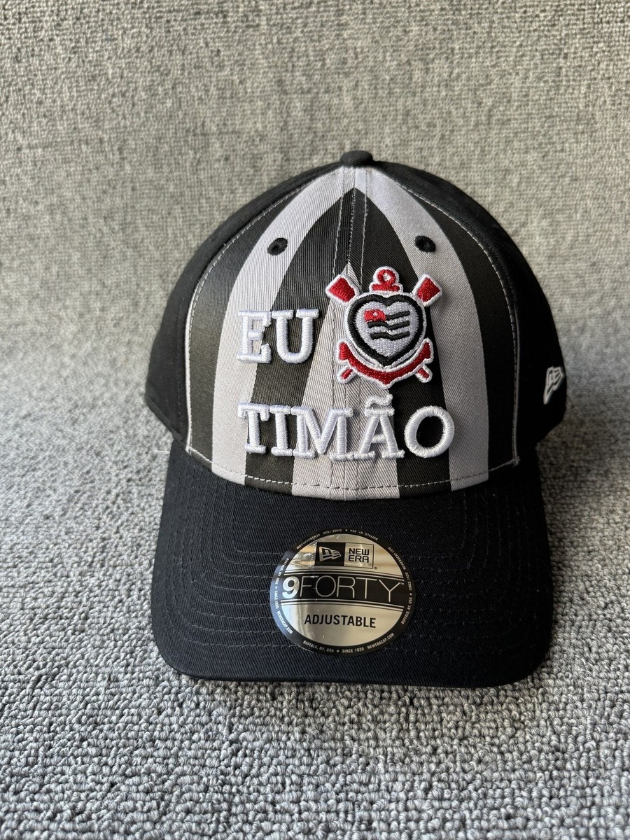 New Era Corinthians 9FORTY Snapback Black Gray Adjustable Hat