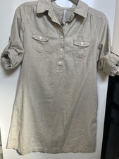 Old Navy Knee Length 3/4 Sleeve Shirt Dress Size S