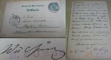Mineralogists & Chemists Ernst Anton W&Uuml;LFING (1860-1930): PK T&Uuml;BINGEN 1898 at FUESS