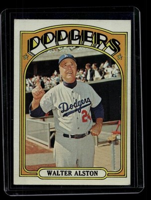 1972 Topps Baseball High Number #749 Walter Alston, Vg, L.A. Dodgers