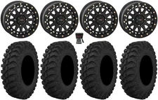 System 3 SB-6 15" Wheels Bk (6+1) 30" Crawler AT Tires Ranger XP 9/1K